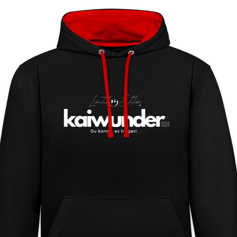 kaiwunder - Limited Edition Hoodie - Schwarz/Rot