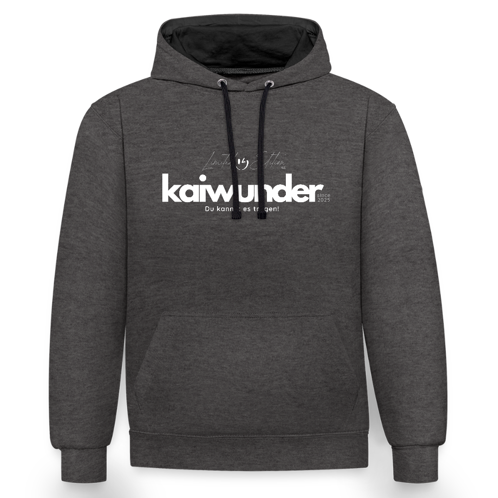kaiwunder - Limited Edition Hoodie - Anthrazit/Schwarz