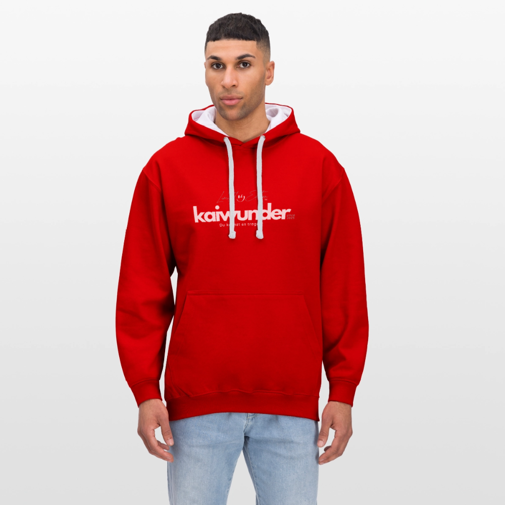 kaiwunder - Limited Edition Hoodie - Rot/Weiß
