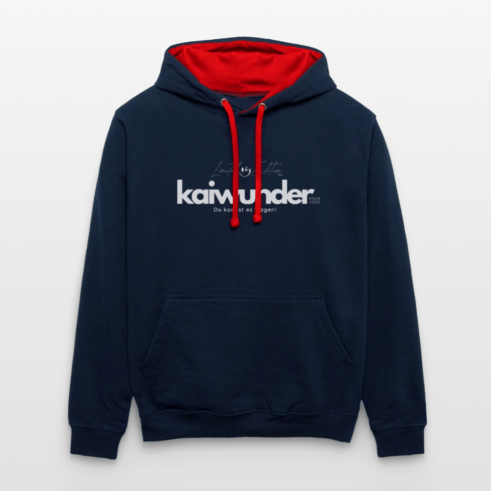 kaiwunder - Limited Edition Hoodie - Navy/Rot