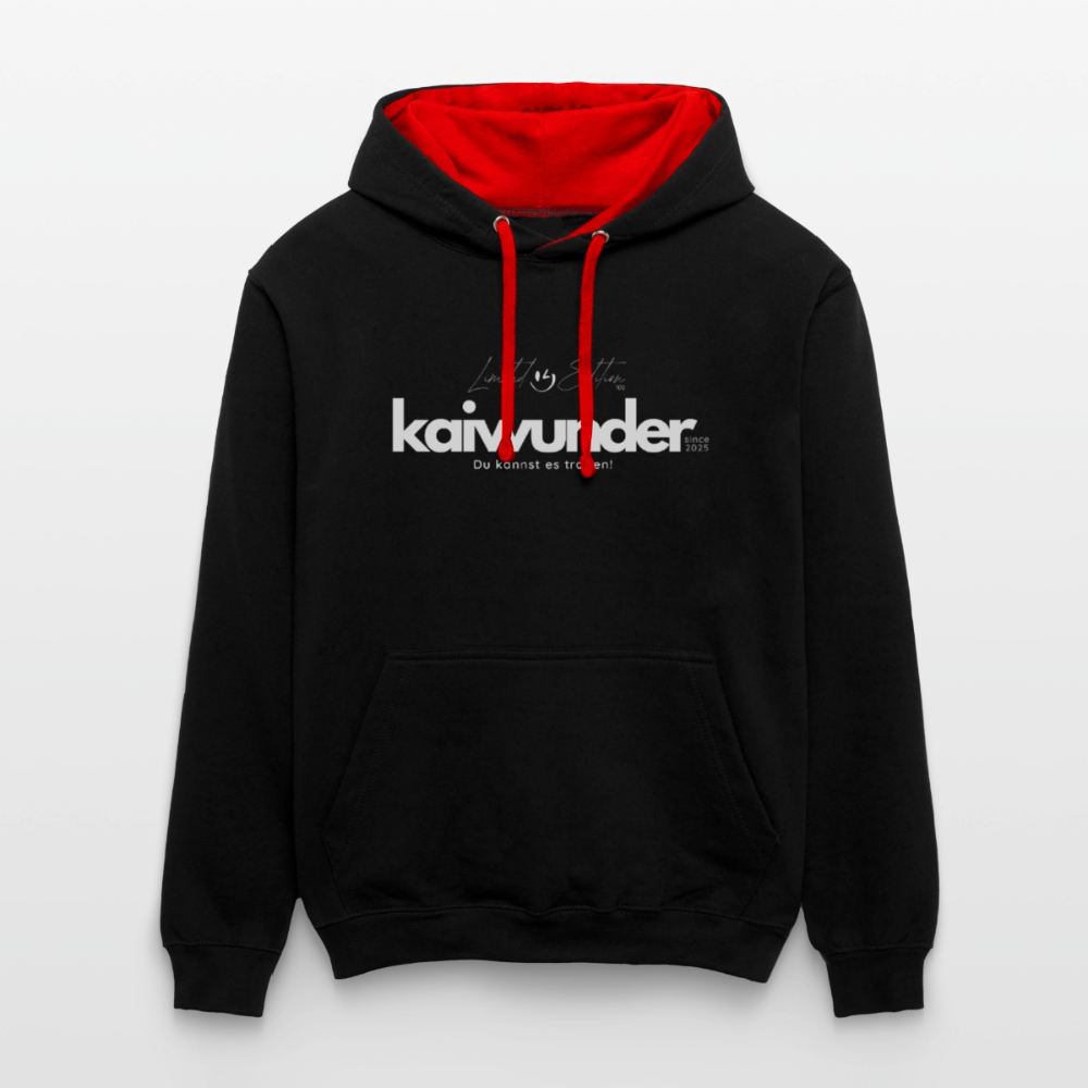 kaiwunder - Limited Edition Hoodie - Schwarz/Rot