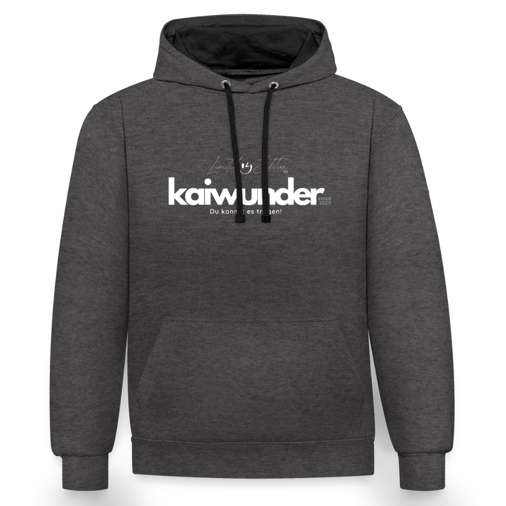 kaiwunder - Limited Edition Hoodie - Anthrazit/Schwarz