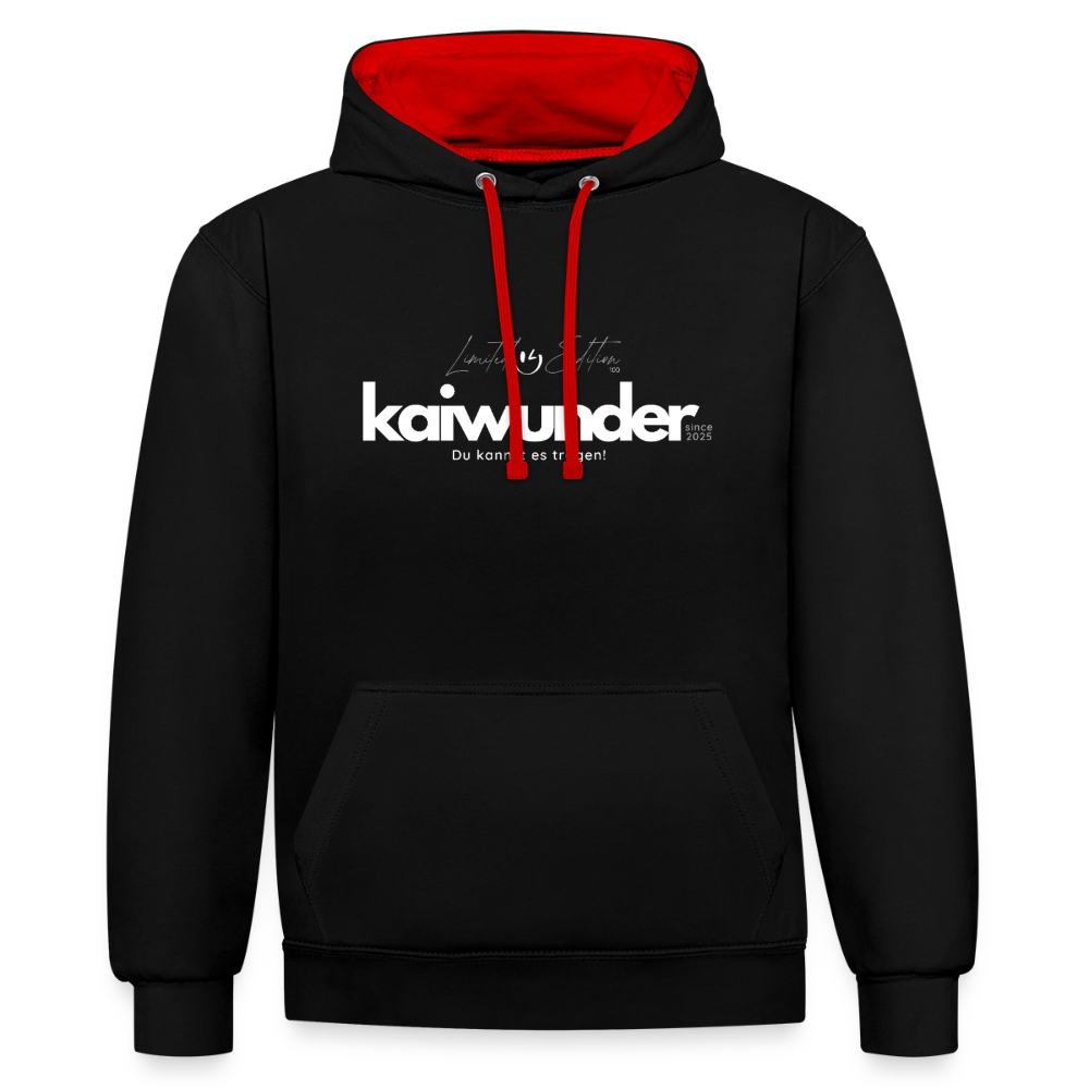 kaiwunder - Limited Edition Hoodie - Schwarz/Rot